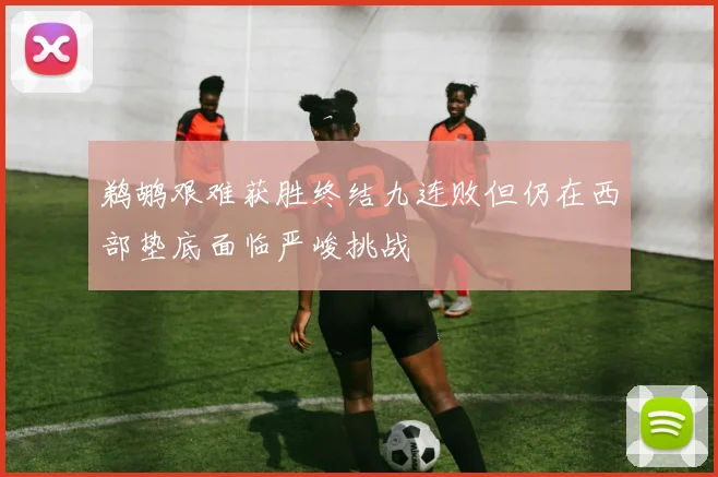 鹈鹕艰难获胜终结九连败但仍在西部垫底面临严峻挑战